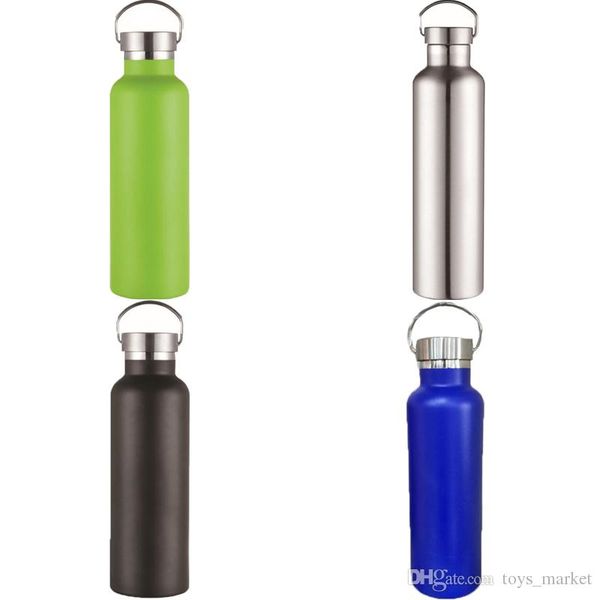 

бутылка воды из нержавеющей стали с вакуумной изоляцией спортивная бутылка 750 мл с двойной стенкой портативные герметичные кружки для путеш