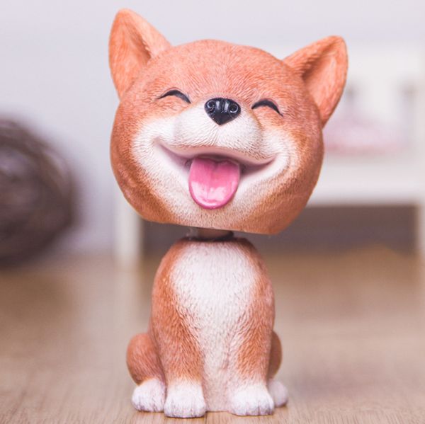 

for shiba cute dog shaking head doll decoration car ornament