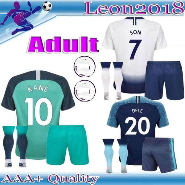 

18 19 tottenham home occer jer ey kane lamela erik en dele on football jer ey men football kit hirt fan tee
