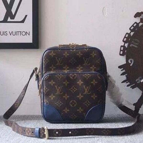 

m93705 blue old fashion fashion shoulder cross body bag handbags oxidized real leather iconic bags business messenger bags