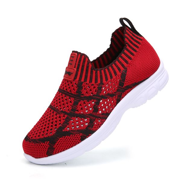 

summer kids sneakers running children shoes boys sport shoes girls breathable knit socks sneakers outdoors soft casual shoe, Black