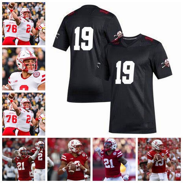 

nebraska cornhuskers jerseys vincent valentine jersey andrew bunch maurice washington wyatt mazour stoll football jerseys custom stitched, Black