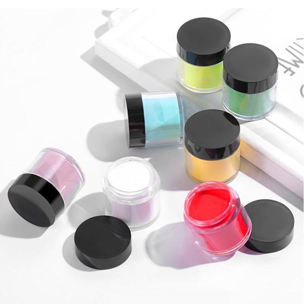 

18 colors combined gitter powder set for nail art decoration diy 3d painting nail polishes tips laser dazzling dust decoration, Silver;gold