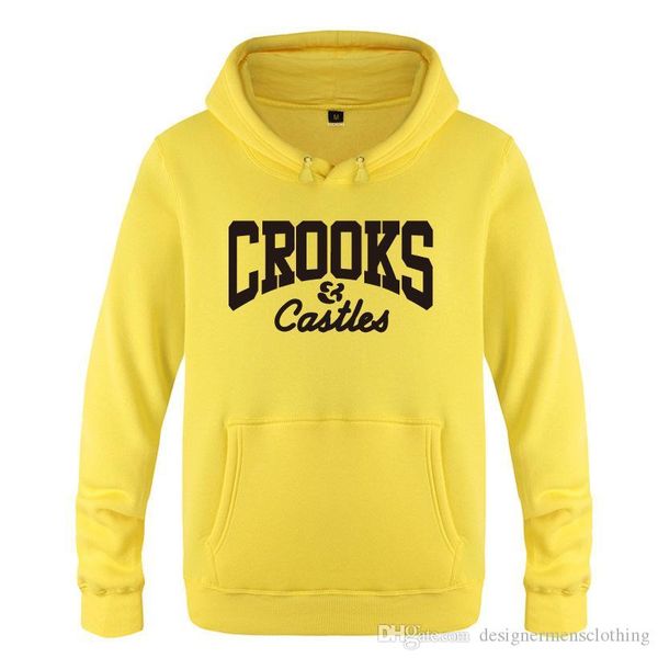 

крукс и замки мужские hihop скейтборд рэпер толстовки с капюшоном повседневная подростковая одежда толстовки, Black