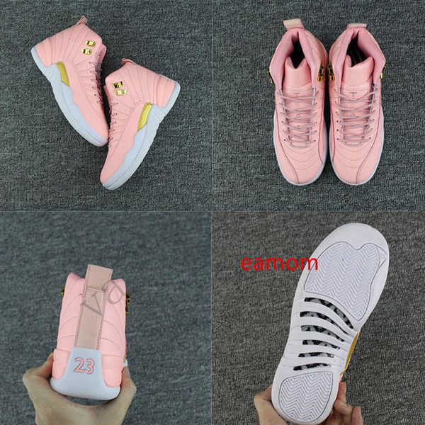 

luxury 12 fiba 12s lemonade xii pink women girl gs basketball shoes sports shoe sneakers chaussures valentines day trainer zapatof7b7#, Black