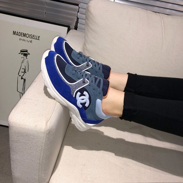 

luxury fashion designer women's men's jogging party casual shoes sports shoes triple platform men's and women's shoes dg, Black