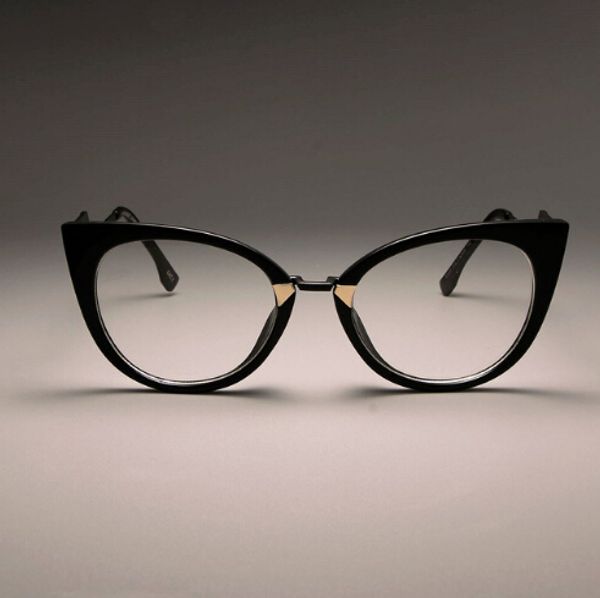 

wholesale-designer frames glasses ladies cat eye ladies cat eye glasses fres for women designer eyewear optical eyeglasses, Black