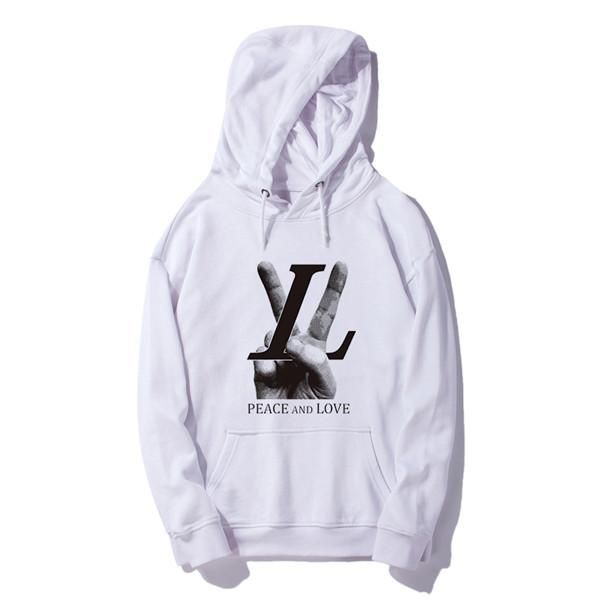 

19fw luxurious paris brand design  hooded hoodie men women fashion finger print casual streetwear sweatshirts outdoor v sweatshirt, Gray;blue