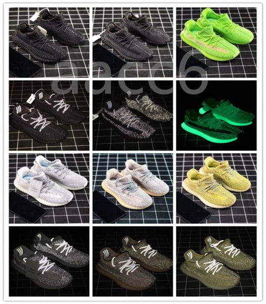 

2020 kids baby kid clay v2 running shoes kanye west blakc static 3m reflective zebra beluga 2.0 boy girl sport sneakers tim trainers 28b61f#, Black