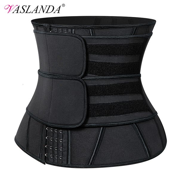 

steel boned waist trainer 13 corset cincher sauna sweat faja sport girdle slimming shaper abdominal trimmer belt straps modeling