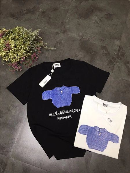 

20fw new spring brands maisonmarg tshirt chest letters print tshirt men women streetwear sweatshirt outdoor t-shirts sell 2.11, Gray;blue