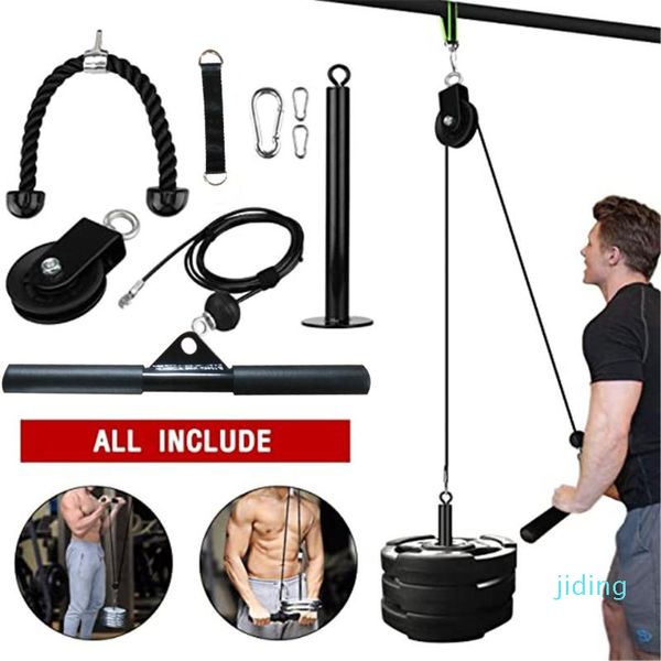 

wholesale-fitness diy pulley cable machine attachment system arm biceps triceps blaster hand strength trainning home gym workout equipment