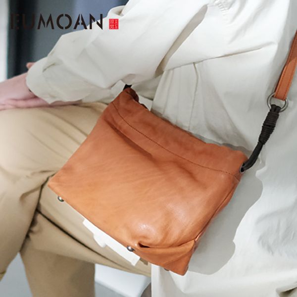 

eumoan cloud personality fold bag, мягкая кожаная сумка на одно плечо, наклонное ведро небольшой досуг национальный мешок ветра
