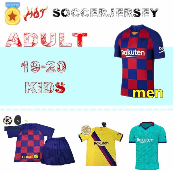 

19 20 soccer jersey 2019 2020 football shirt camiseta de fútbol maillot de foot f-c-b kids football jersey, Black