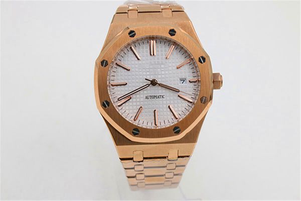 

классические мужские роскошные часы розового золота циферблат 42мм sapphire нержавеющей ремешок открытый спортивные кварцевые часы мужские д, Slivery;brown