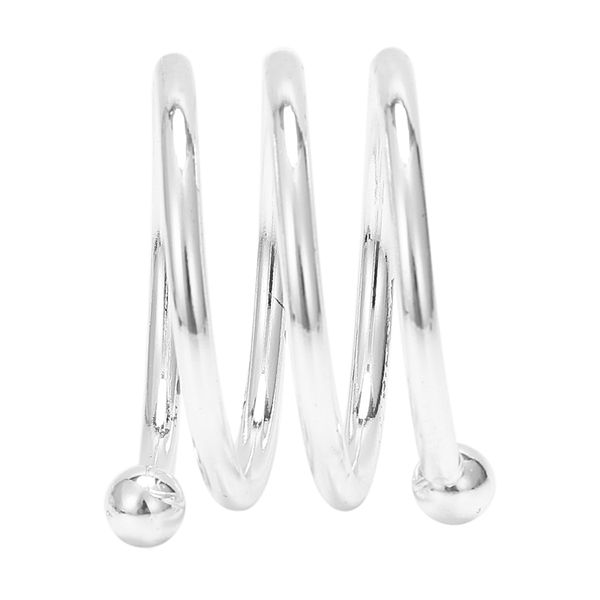 

napkin rings ring round shape alloy clasp (silver, 4.5 cm)