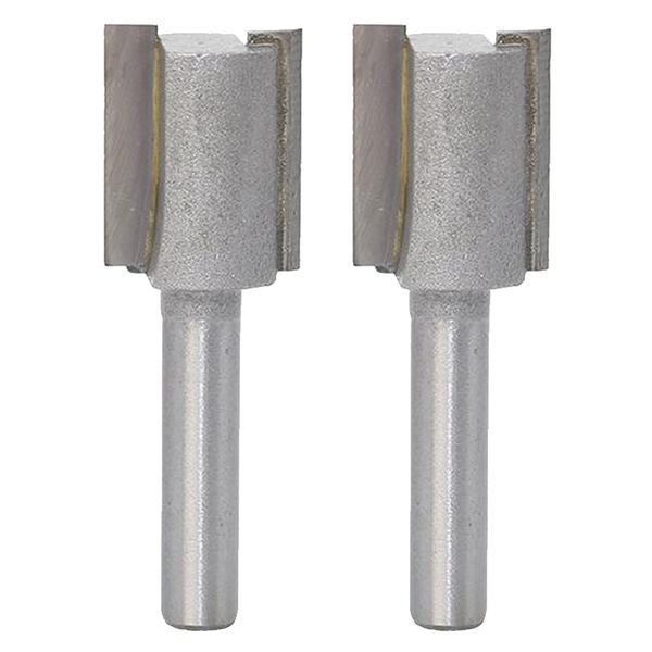 

2pcs 1/4inch shank carbide single flute tipped straight router bit milling cutter