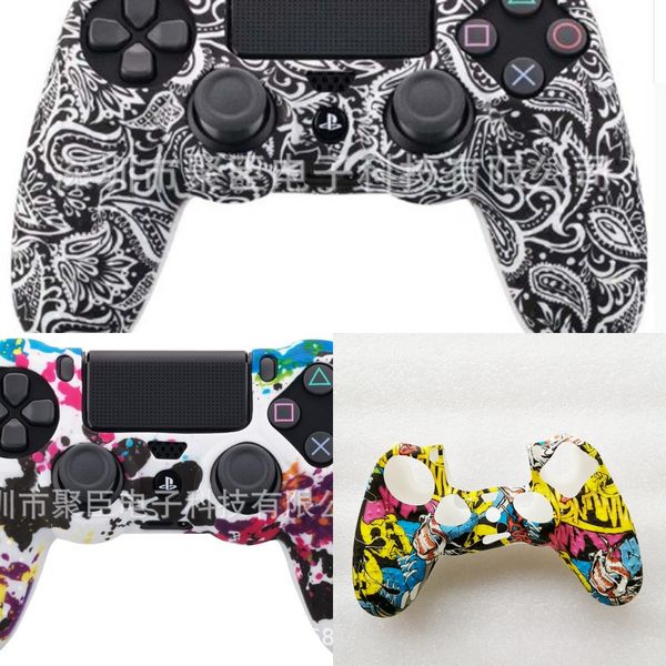 

bebse камуфляж цвет гель силиконовая кожа резиновая крышка для ps4 контроллер чехол силикон