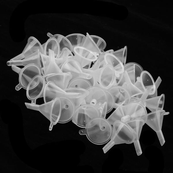 

50pcs mini funnels for filling small perfume essential oils bottle lab craft