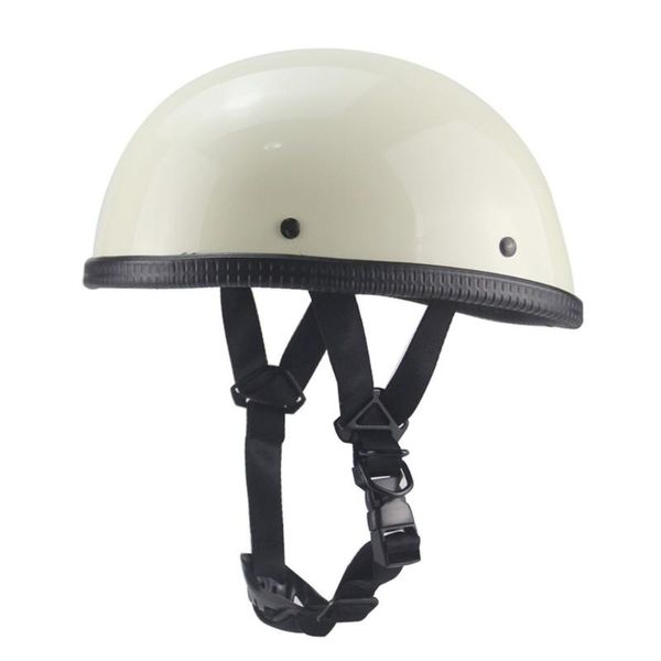 

motorcycle german half face helmet chopper cruiser biker scooter half helmet skull cap hat chopper bobber biker
