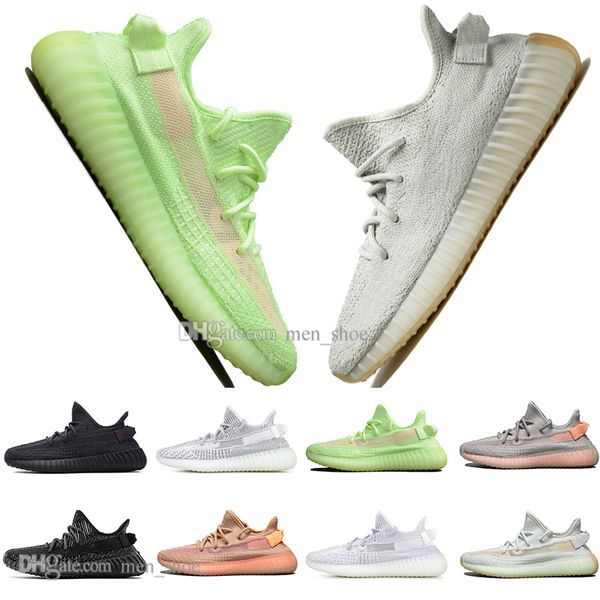 

With Box Kanye West Clay V2 Static Reflective Rainbow discoloration Mens Running Shoes Hyperspace True Form Women men Sport Designer Sneaker