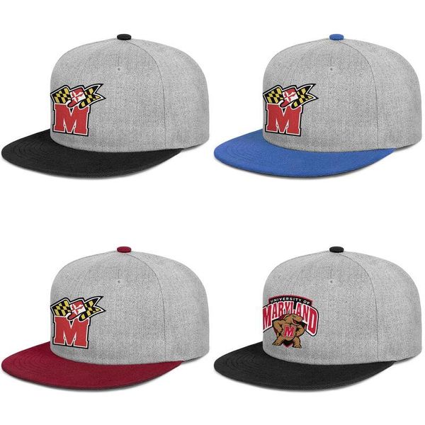 

maryland terrapins basketball logo mens and womens snap back baseballcap custom youth hip hopflat brimhats old print gray camouflage big, Blue;gray