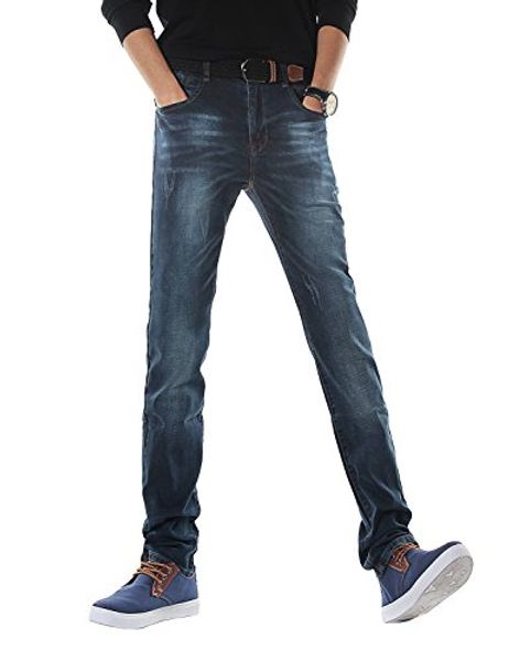 

demon men's slim fit jeans stretch s30s3, Blue