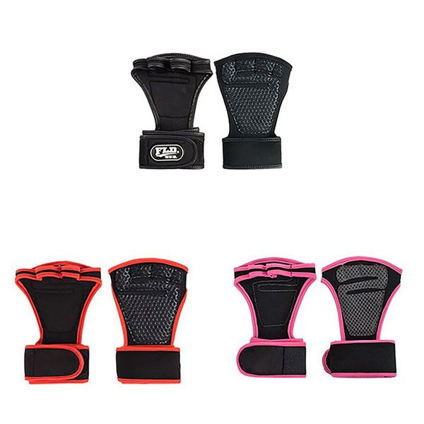 

1 pair fitness sports gloves anti-slip workout half finger gloves gymnastics grips hand palm protection