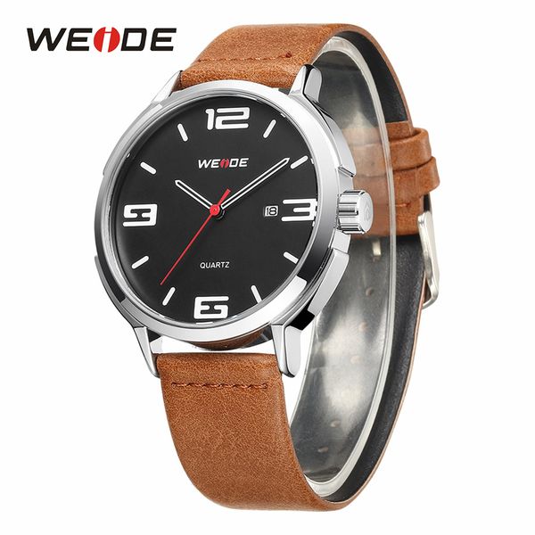 

weide мужские часы кварцевые мужские часы аналоговые наручные часы бизнес часы час время relogio wd004 мужчина для, Slivery;brown