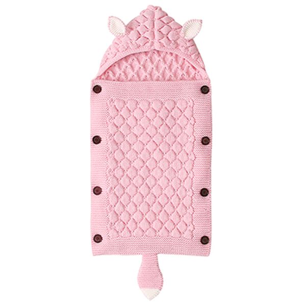 

newborn baby winter warm sleeping bags infant button knit swaddle wrap swaddling stroller wrap toddler blanket sleeping bags