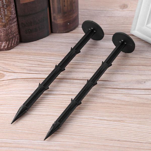 

kcasa 10pcs/pack black pp mulch shading pest control garden ground nail plastic film fixed pegs gardening fixing tools for fixing plastic mu