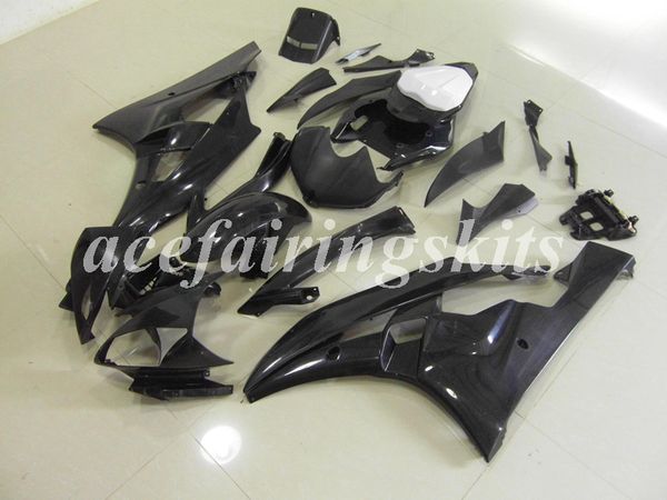 

injection mold new abs motorcycle full fairings set fit for yamaha yzf-r6 2006 2007 06 07 r6 bodywork set custom all black