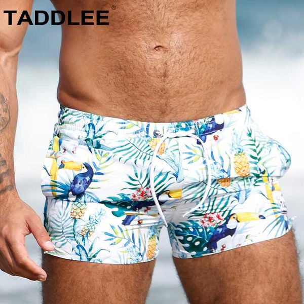 

taddlee brand men's swim trunks boxer long swimwear swimsuits beachwear surf board shorts bathing suits men quick dry plus size