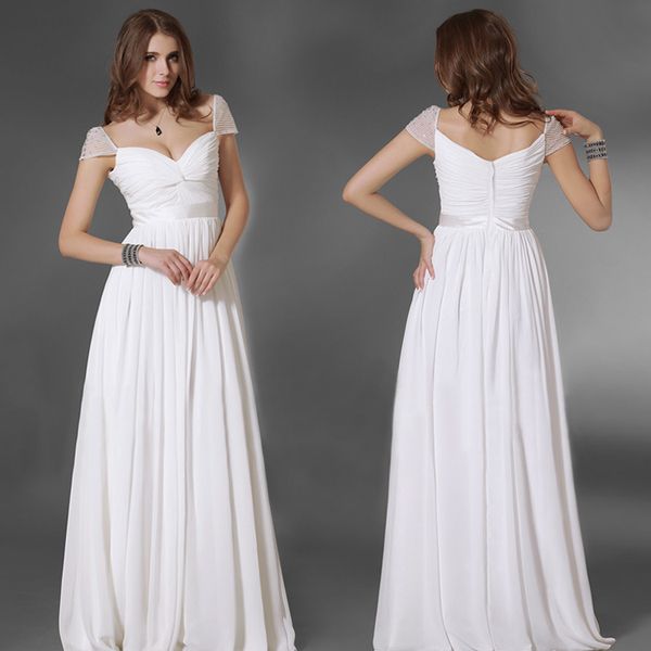 

elegant chiffon draped women dress sleeveless off the shoulder empire dresses maxi party elegant dress white vestidos, Black;gray