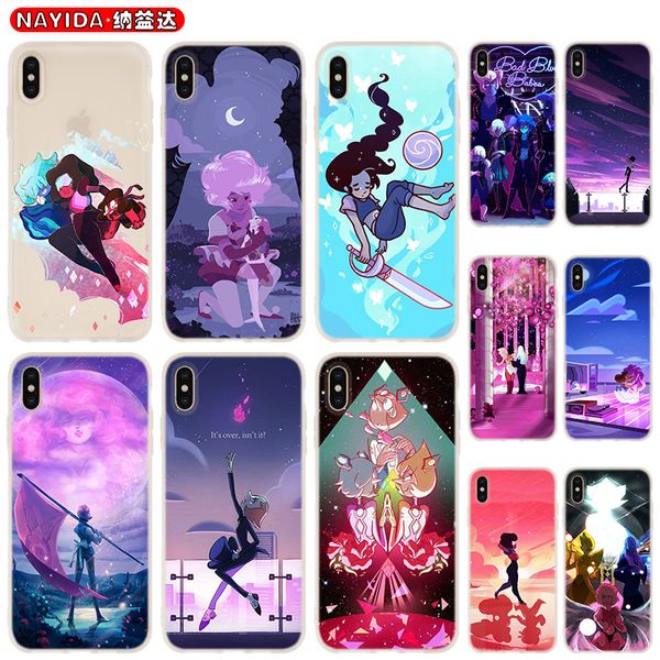 

soft phone case for iphone 11 pro x xr xs max 8 7 6 6s 6plus 5s s10 s11 note 10 plus huawei p30 xiaomi cover steven universe pearl