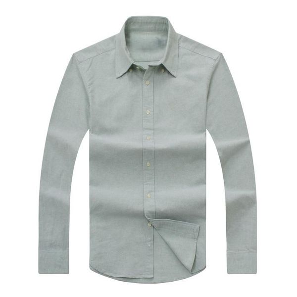 

2018 men long sleeved casual solid shirt men's usa american brand rl polos shirts fashion oxford social shirts small horse dress shirts, White;black