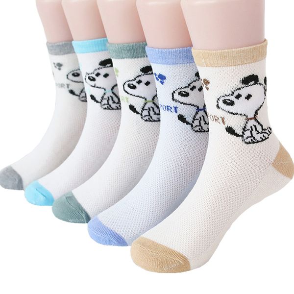 

5pairs/lot newborn baby boy girls mesh socks cute cartoon cool breathable mid non-slip baby kids knitted socks, Pink;yellow