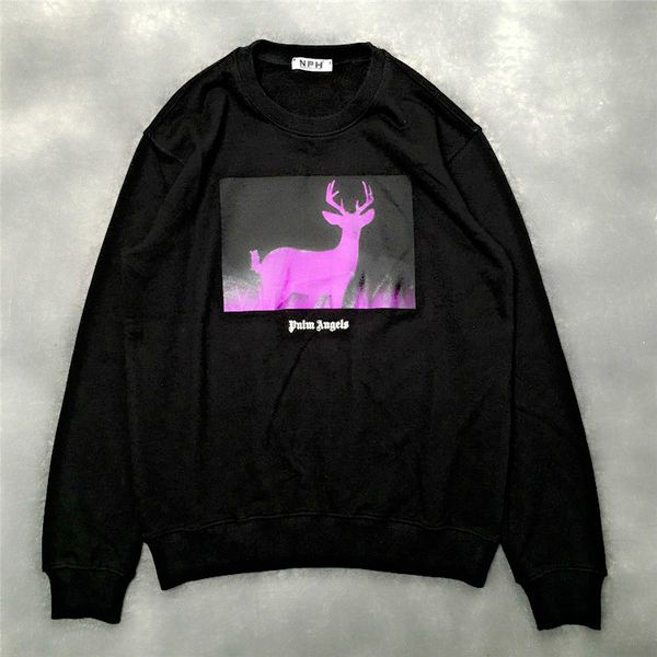 

mens designer hoodies givh56 new fashion brand luxury colour block letter deer printed round collar guard garment, Black