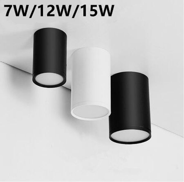 Surface Mounted Ceiling Downlight Smd2835 Dimmable 5w 7w 12w 15w