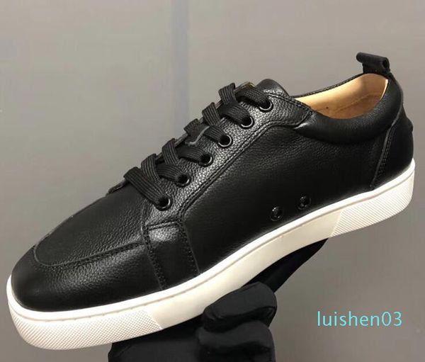 

2019 конструктор шип носок men sneakers red runner donna flat резиновых ботинки женщины красный bottom шип роскошная обувь плоские тренеры l, Black