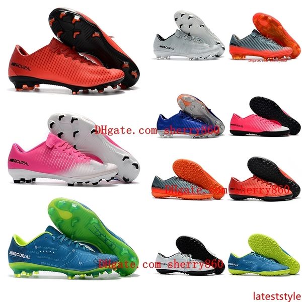 

low mens soccer shoes indoor boys football boots cr7 mercurical victory vi tf turf kids soccer cleats mercurial womens children cheap