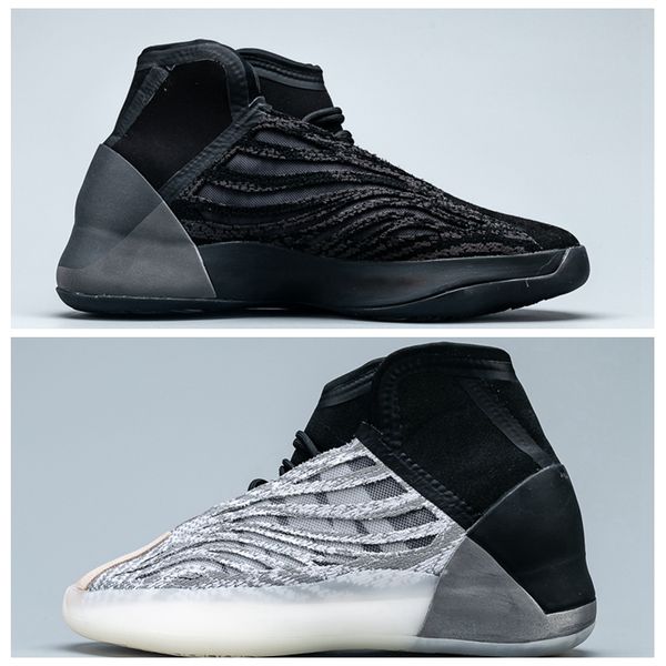 

мода канье квант случайного kanye west 3m reflective static v2 запада обувь конструктора тапок с коробкой us7-13