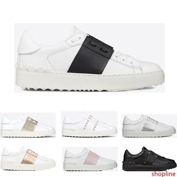 

2019 new arrivel дизайнерская обувь белая мода мужские женские кожаные повседневные открытые низкие спортивные кроссовки размер 35-46 с