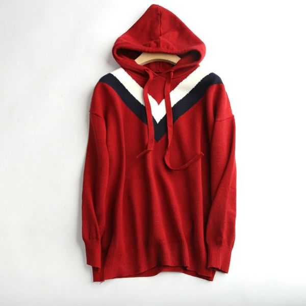 

designer women hoodies fashion women's knits & tees new cashmere sweater women autumn winter hooded sweatshirts 4 colors size s-xl, White