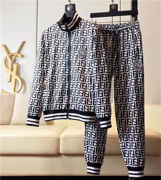 

новый 2019 новый модный костюм мужская спортивная одежда печати мужской пуловер мужской спортивный костюм кофты одежда, Gray