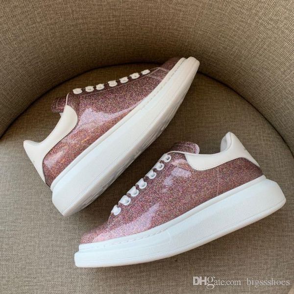 

designer men women casual fitness shoes new fashion white leather comfortable shoes flat casual shoes, Black