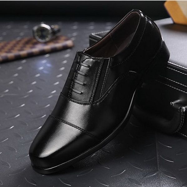 

2019 new style sergeant leather shoes men's 07b xiaowei army shoes soldier formal wear three joints leather men's officers, Black