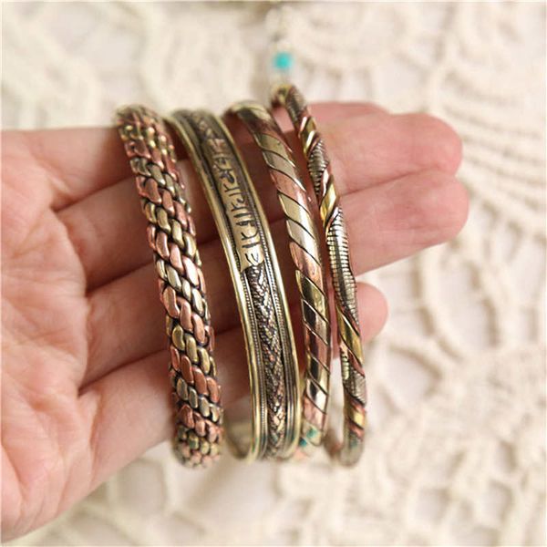 

indian jewelry red copper wrapped open cuff slim bangles for girls bb-218, White