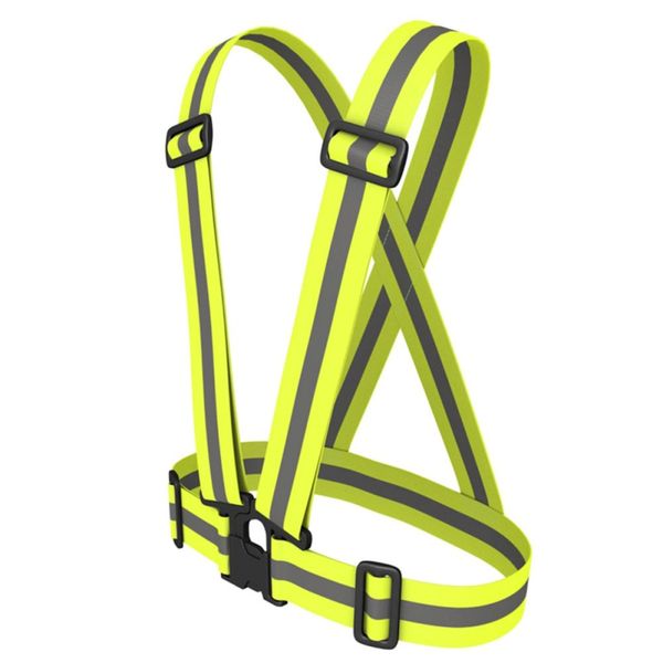 

светоотражающая регулируемая безопасность safety vest 2019 новая 1 шт высокой видимость снасть аксессуары защиты stripes, Black