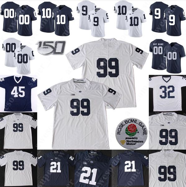 

penn state nittany football jersey sean clifford journey brown kj hamler noah cain shaka toney yetur gross-matos jayson oweh devyn ford, Black;red